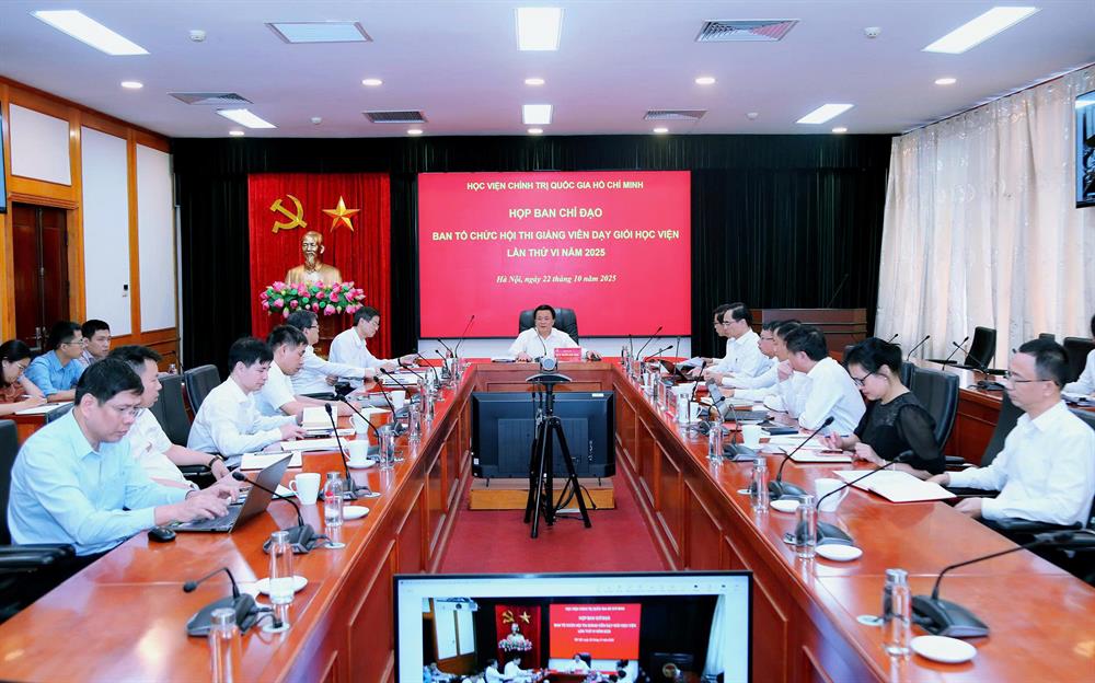 Họp Ban Chỉ đạo, Ban Tổ chức Hội thi Giảng viên dạy giỏi Học viện lần thứ VI năm 2025