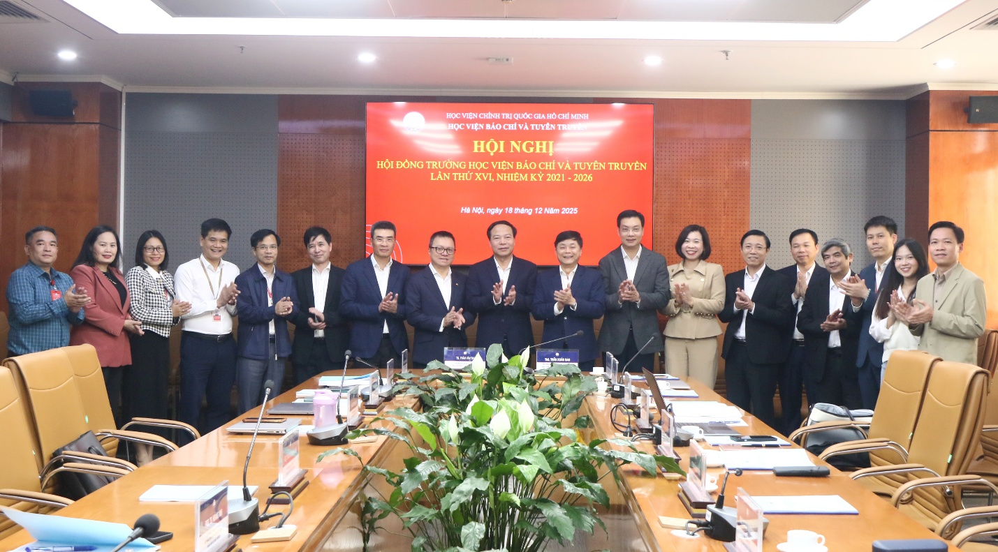 Hội nghị Hội đồng trường Học viện Báo chí và Tuyên truyền lần thứ 16, nhiệm kỳ 2021 - 2026