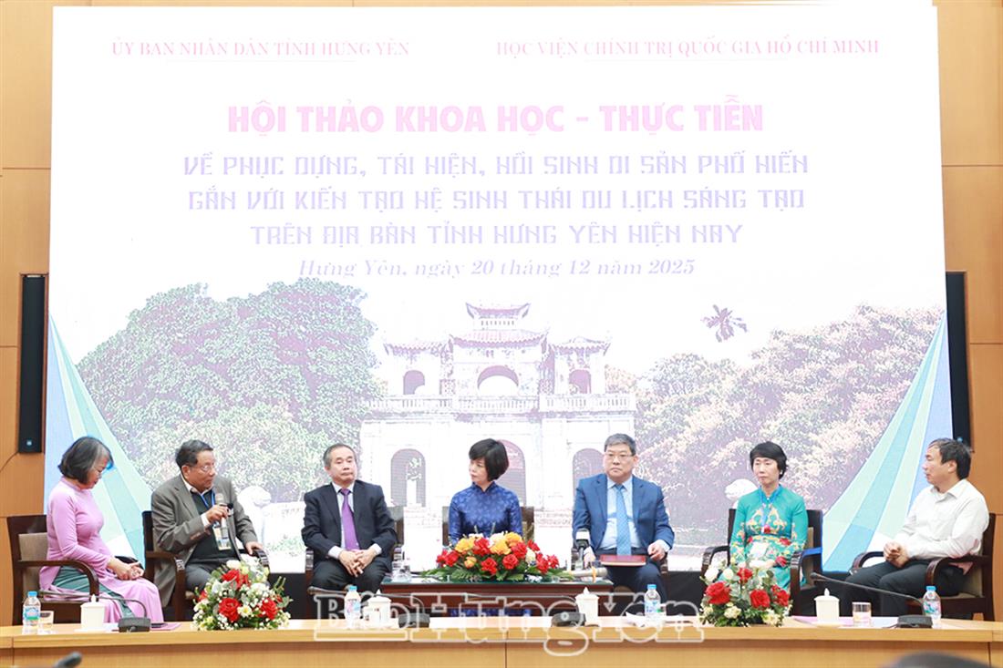 Hội thảo khoa học - thực tiễn về phục dựng, tái hiện, hồi sinh di sản Phố Hiến