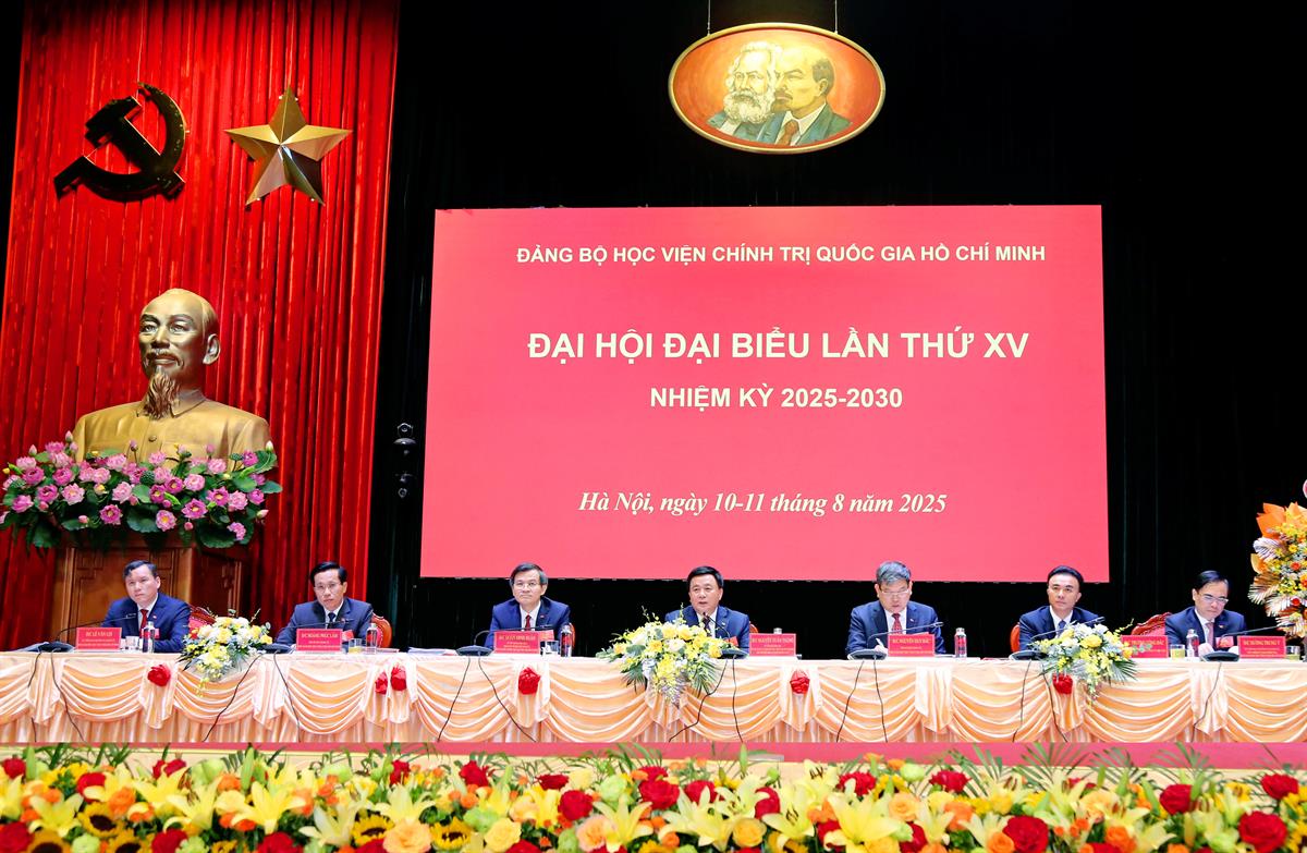 Đại hội đại biểu Đảng bộ Học viện Chính trị quốc gia Hồ Chí Minh lần thứ XV, nhiệm kỳ 2025-2030 (Phiên thứ nhất)