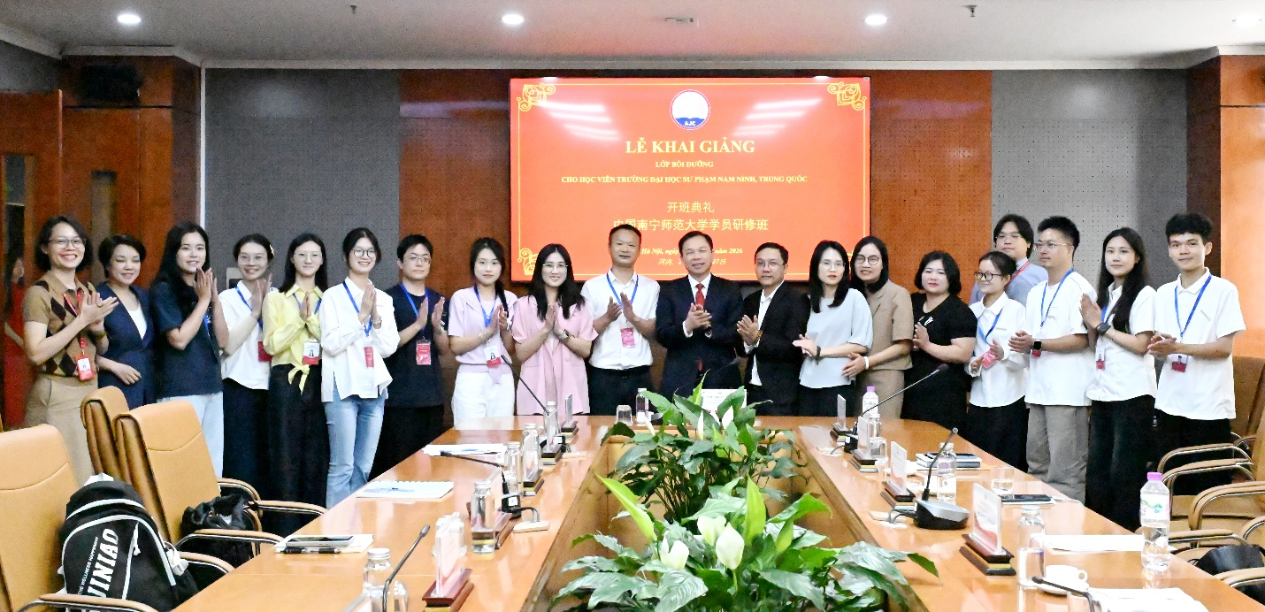 Khai giảng Lớp bồi dưỡng cho học viên Trường Đại học Sư phạm Nam Ninh, Trung Quốc năm 2026