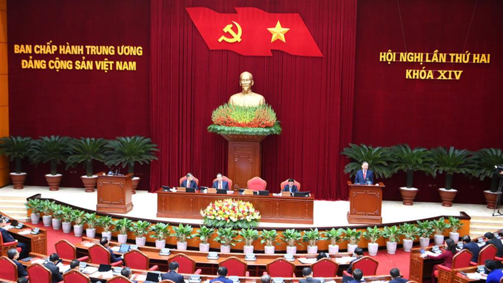 Thông cáo báo chí về ngày làm việc thứ ba và bế mạc Hội nghị Trung ương 2 khóa XIV