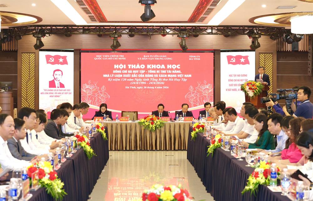 Hội thảo khoa học “Đồng chí Hà Huy Tập - Tổng Bí thư tài năng, nhà lý luận xuất sắc của Đảng và cách mạng Việt Nam”
