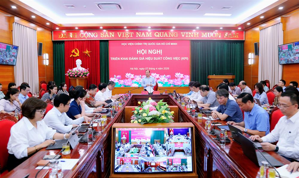 Học viện Chính trị quốc gia Hồ Chí Minh tổ chức Hội nghị triển khai đánh giá hiệu suất công việc (KPI)