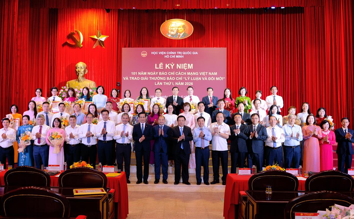 Học viện Chính trị quốc gia Hồ Chí Minh kỷ niệm 101 năm Ngày Báo chí Cách mạng Việt Nam và trao Giải thưởng Báo chí “Lý luận và Đổi mới” lần thứ I, năm 2026