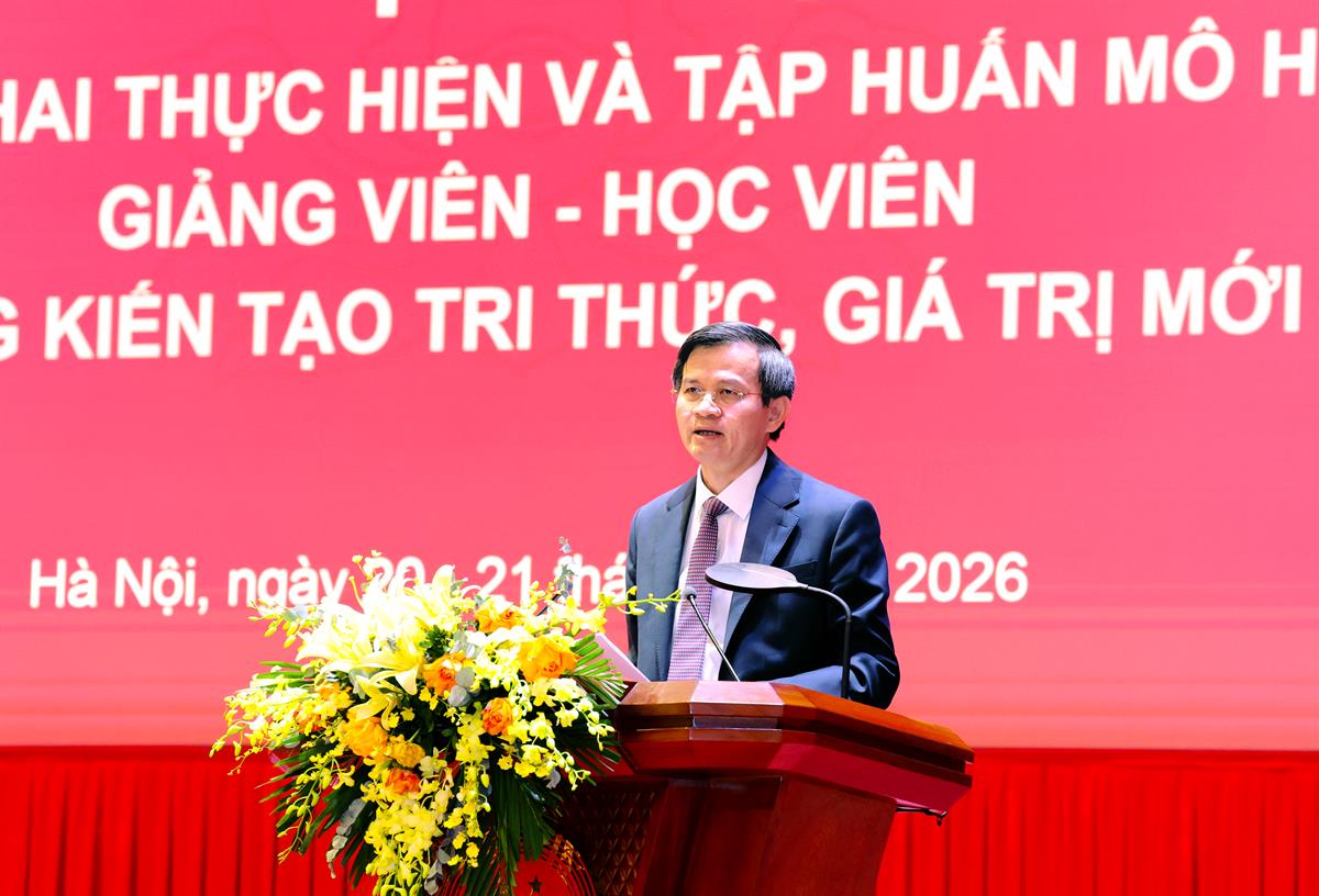 Bế mạc Hội nghị triển khai thực hiện và tập huấn mô hình giảng viên – học viên đồng kiến tạo tri thức, giá trị mới