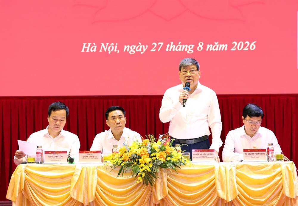 Toạ đàm “Đổi mới xây dựng chương trình khung, giáo trình các môn lý luận chính trị theo hướng tăng cường giáo dục lý luận chính trị, lý tưởng cách mạng, đạo đức, lối sống, ý thức công dân đáp ứng yêu cầu phát triển đất nước trong tình hình mới”