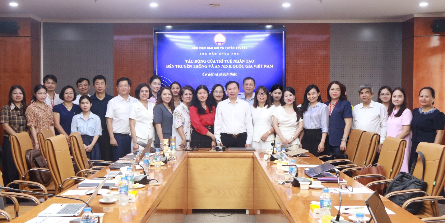 Toạ đàm khoa học: “Tác động của trí tuệ nhân tạo đến truyền thông và an ninh quốc gia Việt Nam: Cơ hội và thách thức”