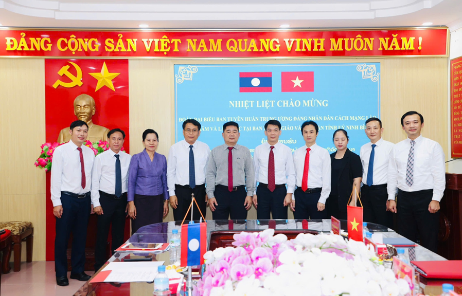 Học viện Báo chí và Tuyên truyền kết nối Đoàn đại biểu Ban Tuyên huấn Trung ương Đảng Nhân dân Cách mạng Lào làm việc tại tỉnh Ninh Bình
