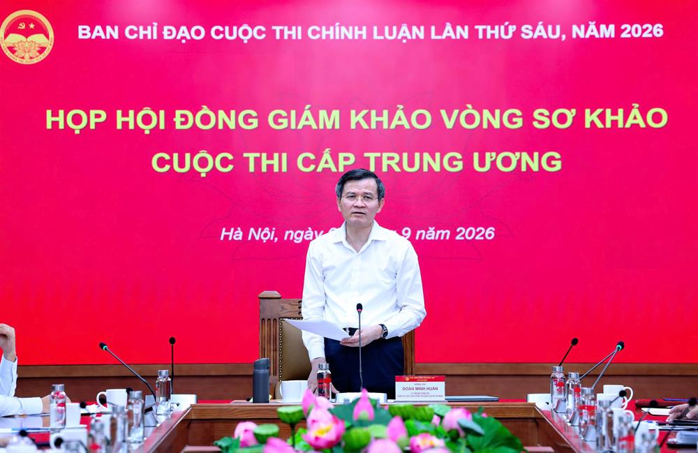 Họp Hội đồng Giám khảo vòng sơ khảo Cuộc thi chính luận về bảo vệ nền tảng tư tưởng của Đảng lần thứ Sáu, năm 2026 cấp Trung ương