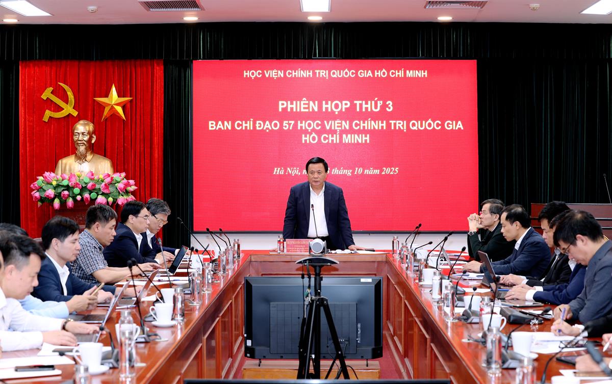 Ban Chỉ đạo 57 Học viện tổ chức phiên họp định kỳ lần thứ 3
