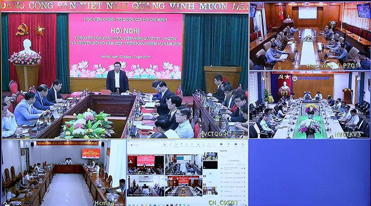 Hội nghị tổng kết công tác thực hiện Nghị quyết 57-NQ/TW và chuyển đổi số năm 2025, triển khai nhiệm vụ năm 2026