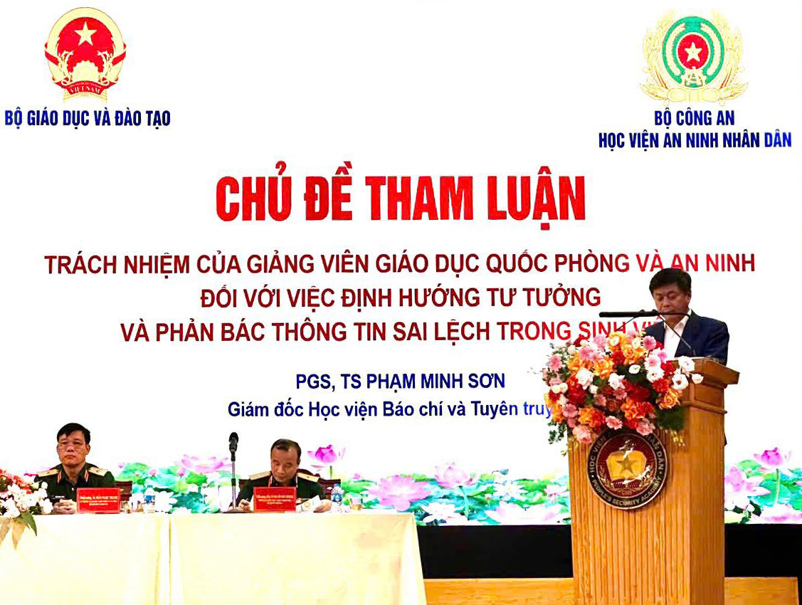 Giám đốc Học viện Báo chí và Tuyên truyền tham dự Hội thảo khoa học 