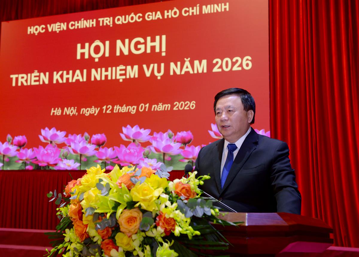 Học viện Chính trị quốc gia Hồ Chí Minh tổ chức Hội nghị triển khai nhiệm vụ năm 2026