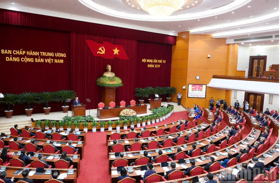 Thông báo Hội nghị lần thứ tư Ban Chấp hành Trung ương Đảng khóa XIV