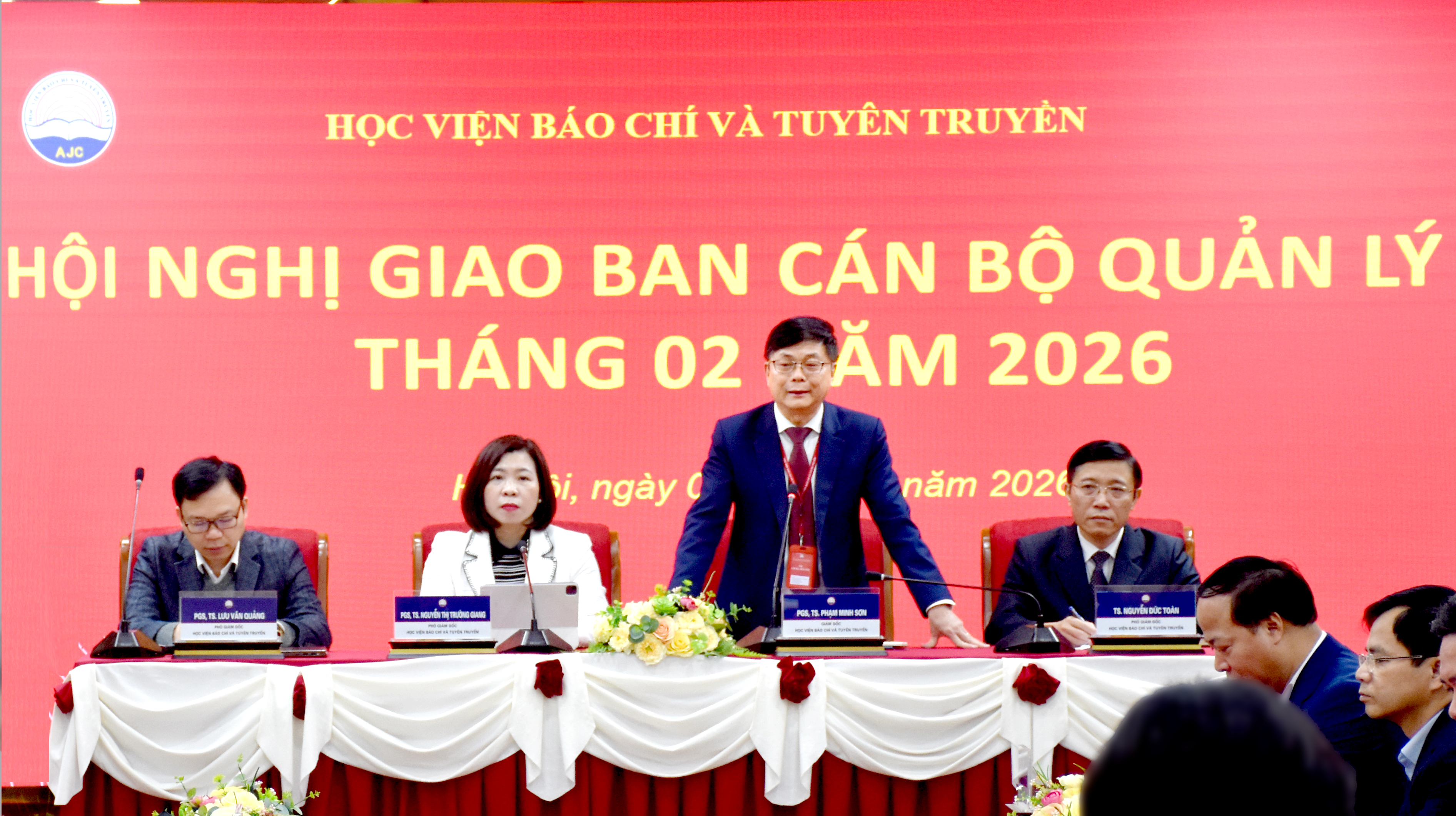 Học viện Báo chí và Tuyên truyền tổ chức Hội nghị giao ban cán bộ quản lý tháng 02/2026