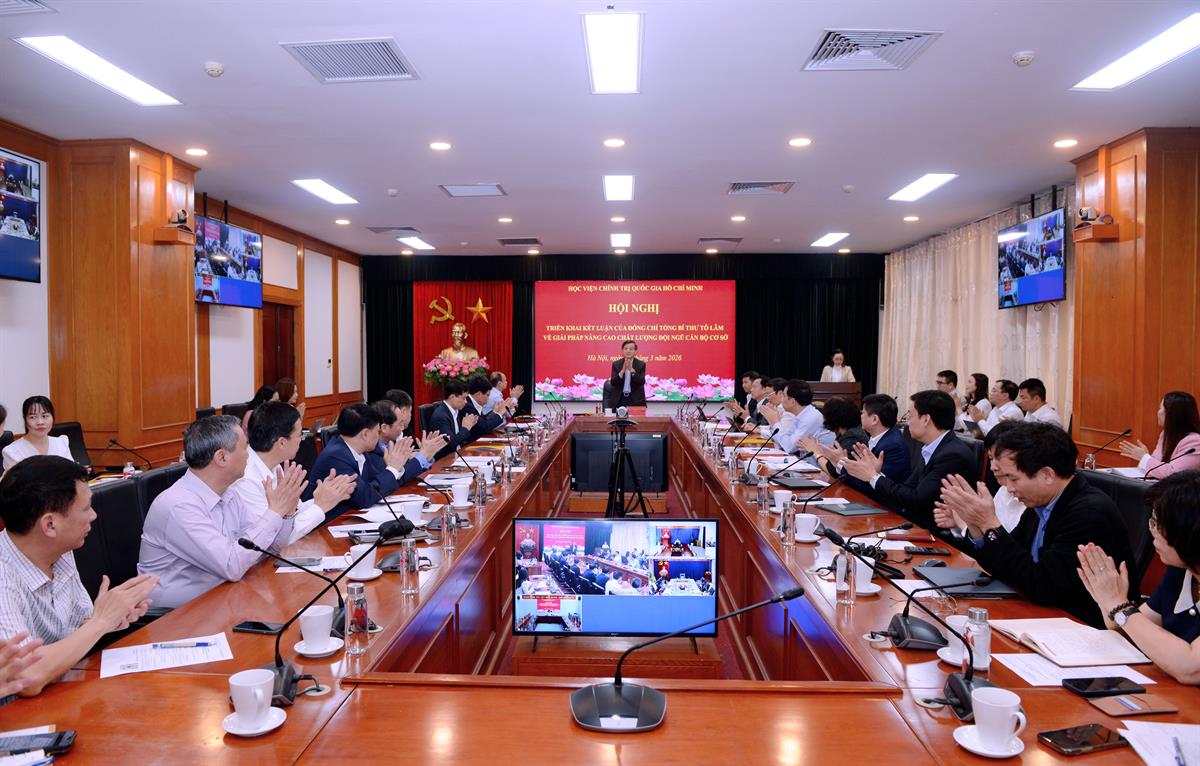 Hội nghị triển khai Kết luận của đồng chí Tổng Bí thư Tô Lâm về giải pháp nâng cao chất lượng đội ngũ cán bộ cơ sở