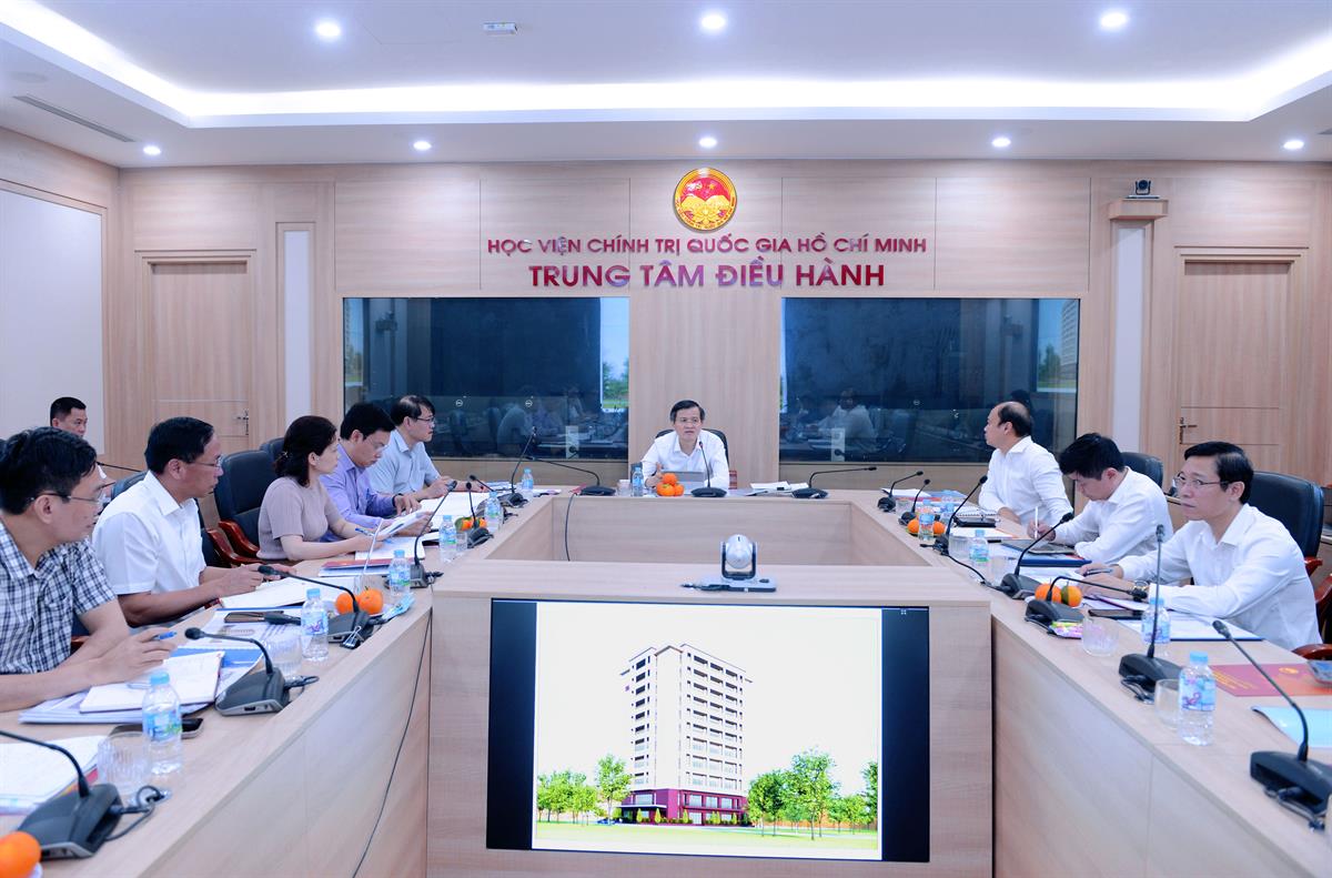 Học viện Chính trị quốc gia Hồ Chí Minh tổ chức Hội đồng thẩm định Báo cáo đề xuất chủ trương đầu tư Dự án “Xây dựng trung tâm thực hành nghiệp vụ (nhà B6) tại Học viện Báo chí và Tuyên truyền”