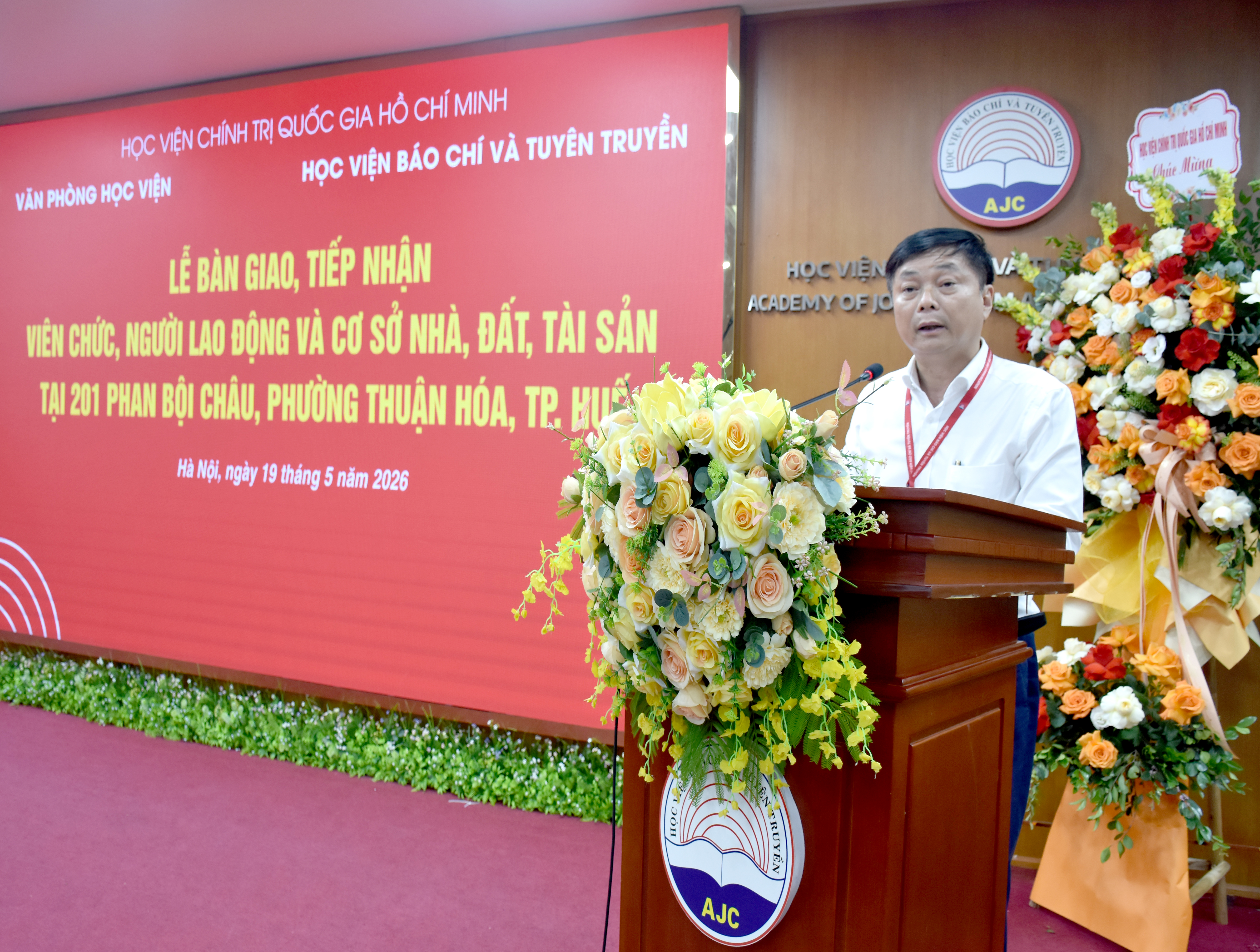 PGS,TS. Phạm Minh Sơn phát biểu tại buổi lễ