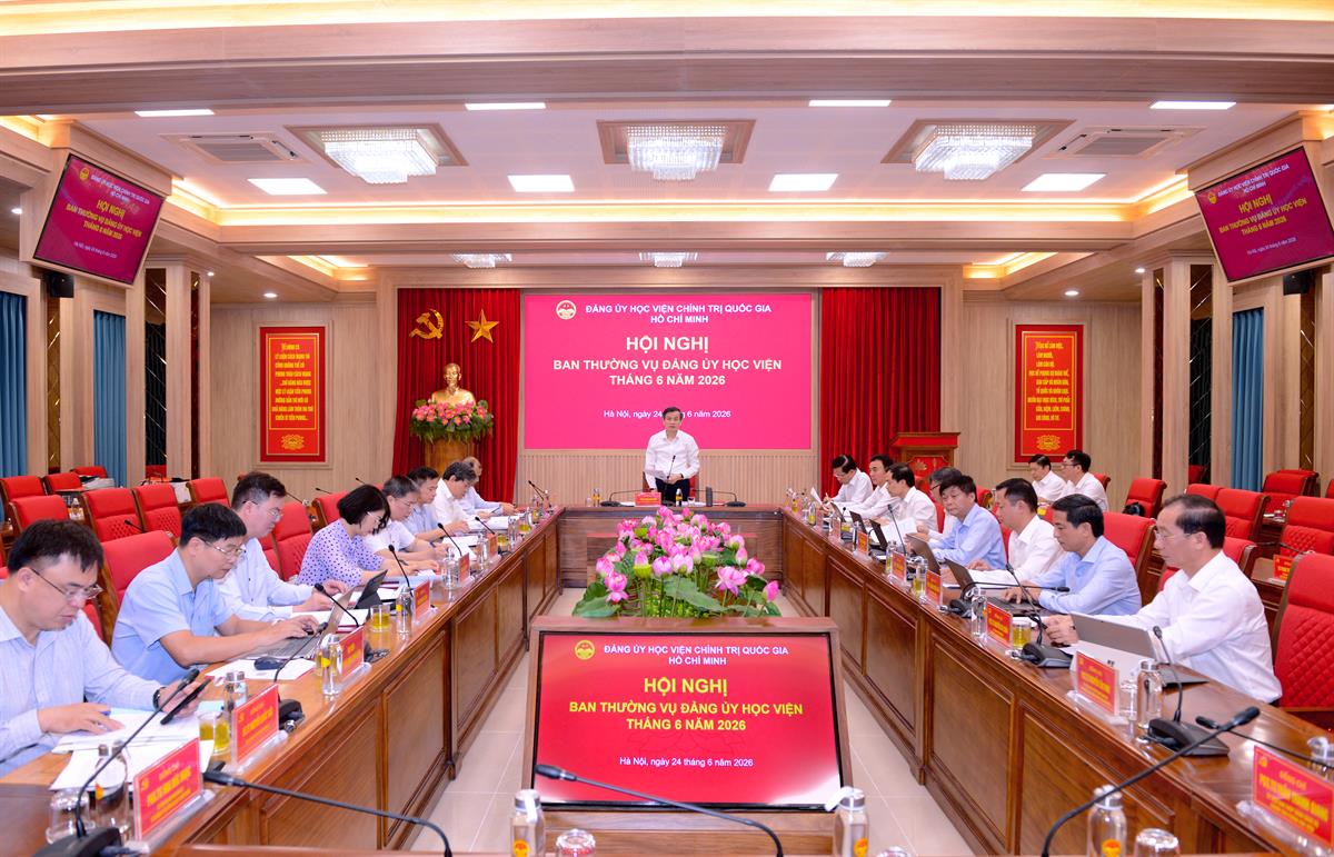 Hội nghị Ban Thường vụ Đảng uỷ và Hội nghị Ban Chấp hành Đảng bộ Học viện lần thứ V mở rộng, nhiệm kỳ 2025-2030