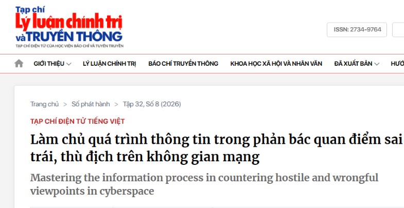 Làm chủ quá trình thông tin trong phản bác quan điểm sai trái, thù địch trên không gian mạng