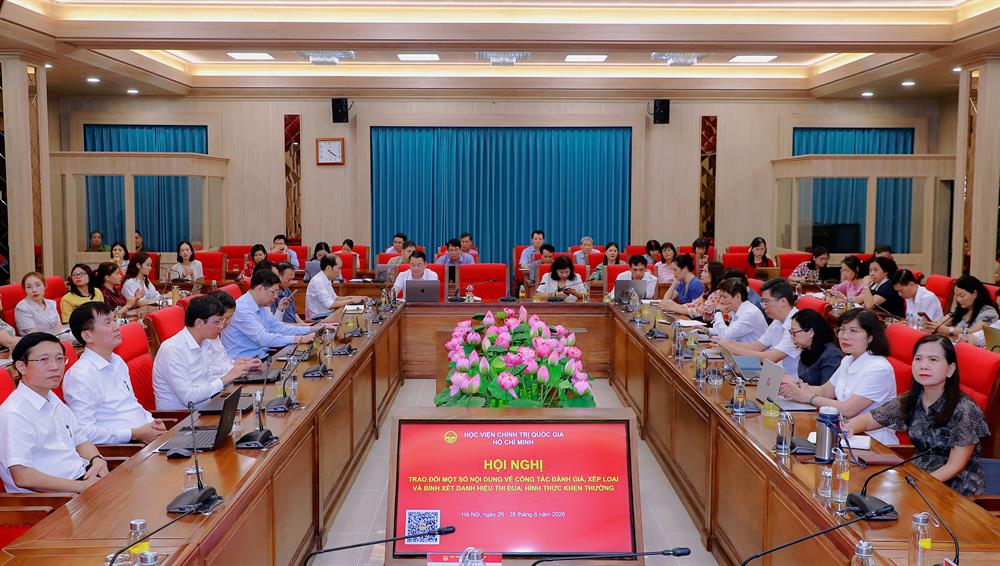 Hội nghị trao đổi một số nội dung về công tác đánh giá, xếp loại và bình xét danh hiệu thi đua, hình thức khen thưởng năm 2026