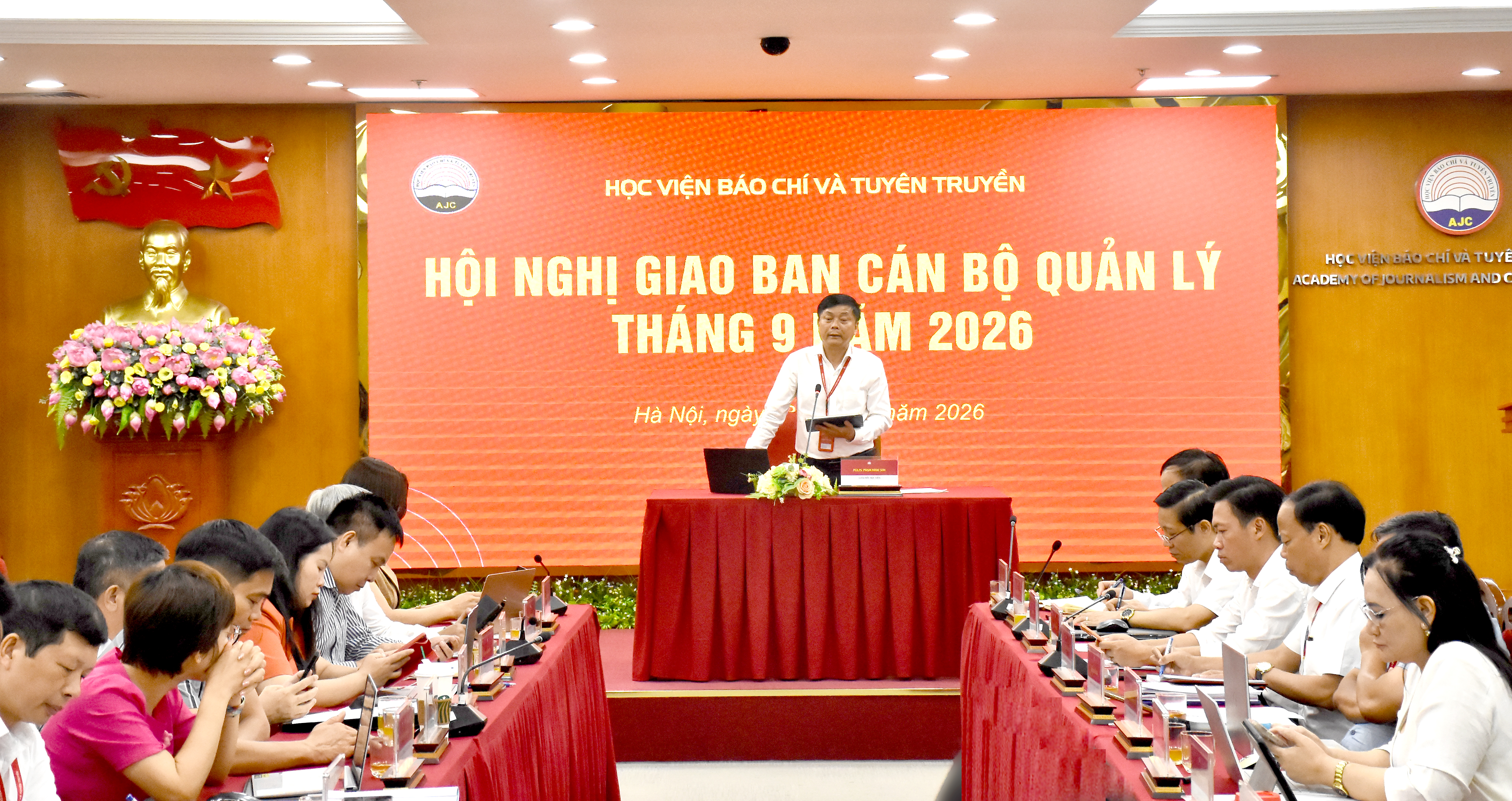 Học viện Báo chí và Tuyên truyền tổ chức Hội nghị giao ban cán bộ quản lý tháng 9/2026
