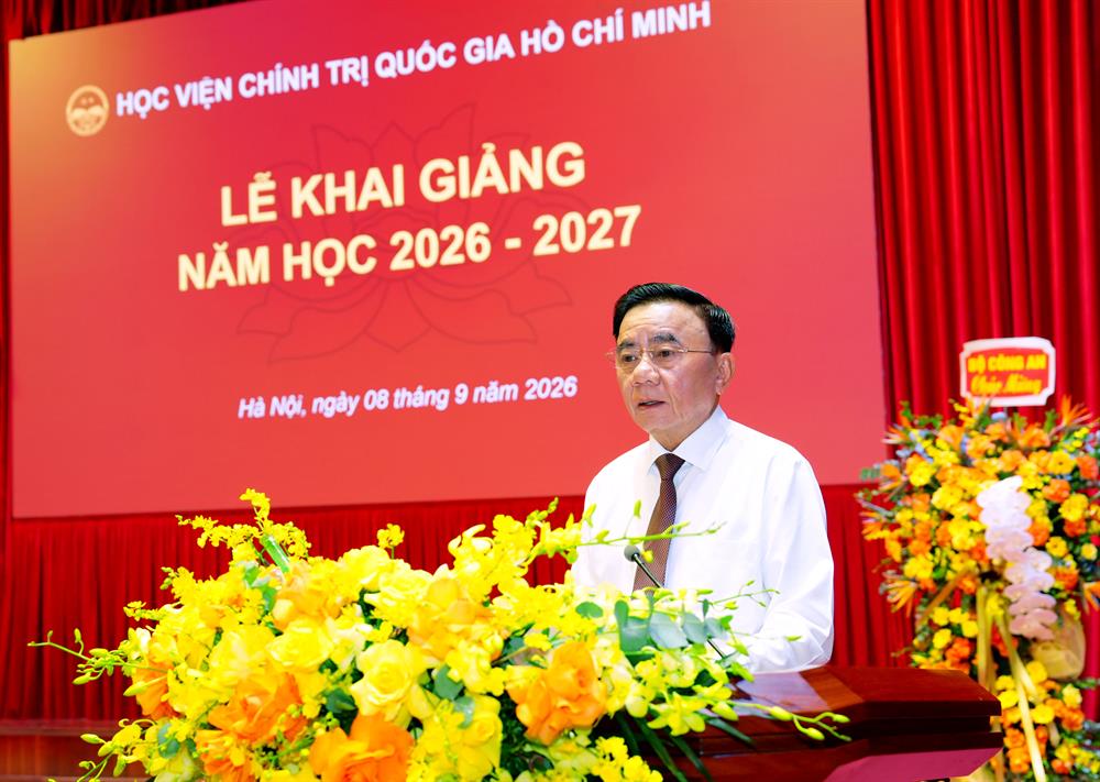 Học viện Chính trị quốc gia Hồ Chí Minh khai giảng năm học 2026-2027