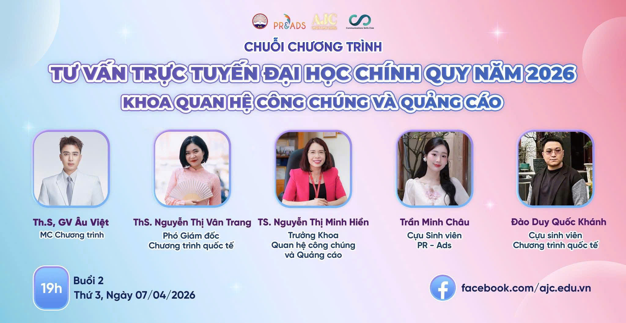 Tư vấn tuyển sinh khoa Quan hệ công chúng và Quảng cáo